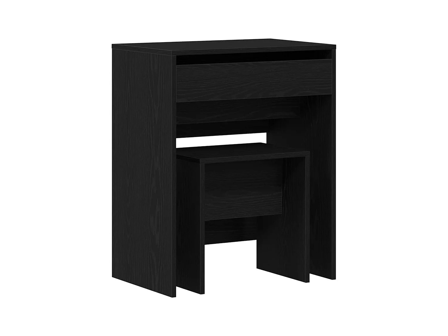 Coiffeuse Chêne noir 60 x 40 x 75 cm Bois d'ingénierie