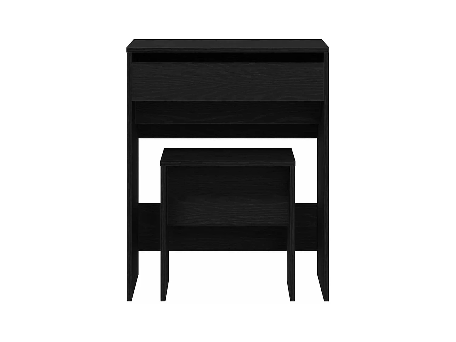 Coiffeuse Chêne noir 60 x 40 x 75 cm Bois d'ingénierie