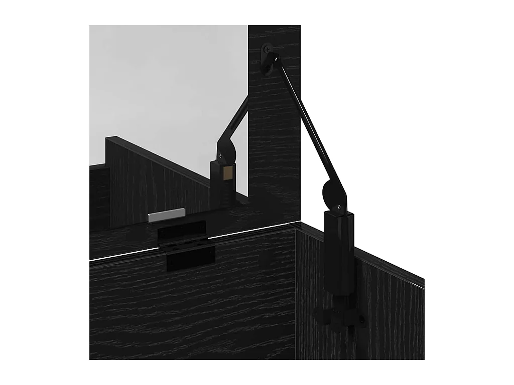 Coiffeuse Chêne noir 60 x 40 x 75 cm Bois d'ingénierie