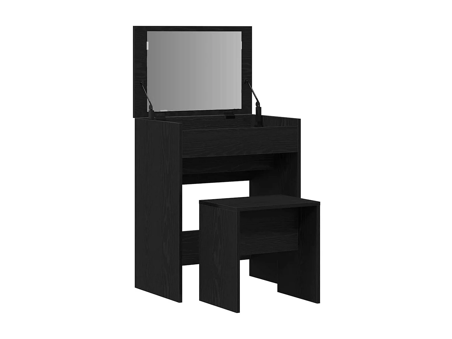 Coiffeuse Chêne noir 60 x 40 x 75 cm Bois d'ingénierie