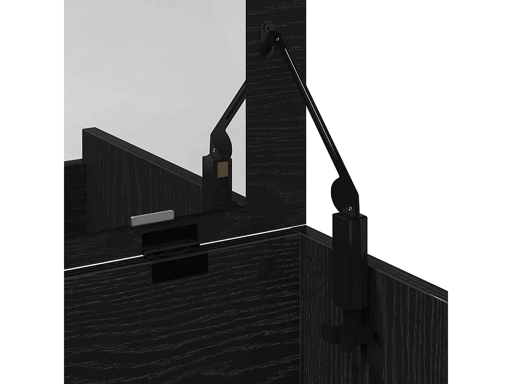 Coiffeuse Chêne noir 60 x 40 x 75 cm Bois d'ingénierie