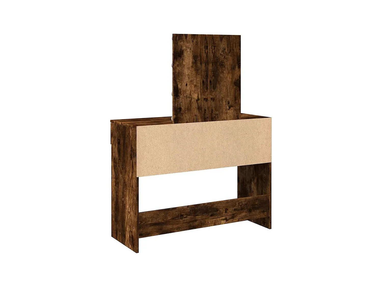 Kaptafel met LED gerookt eiken 100x40x130 cm