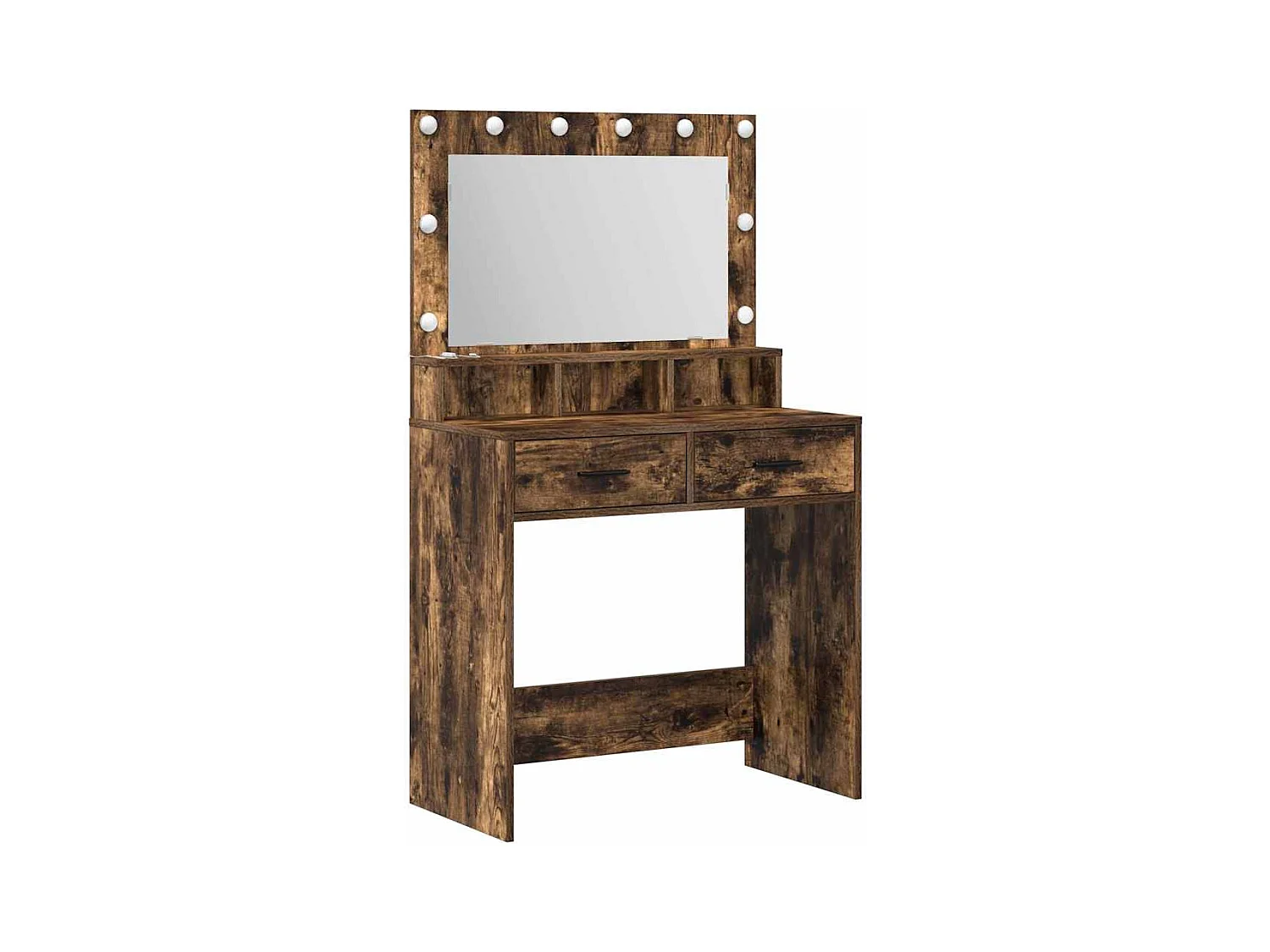 Coiffeuse Chêne fumé 79 x 41 x 135 cm Bois d'ingénierie