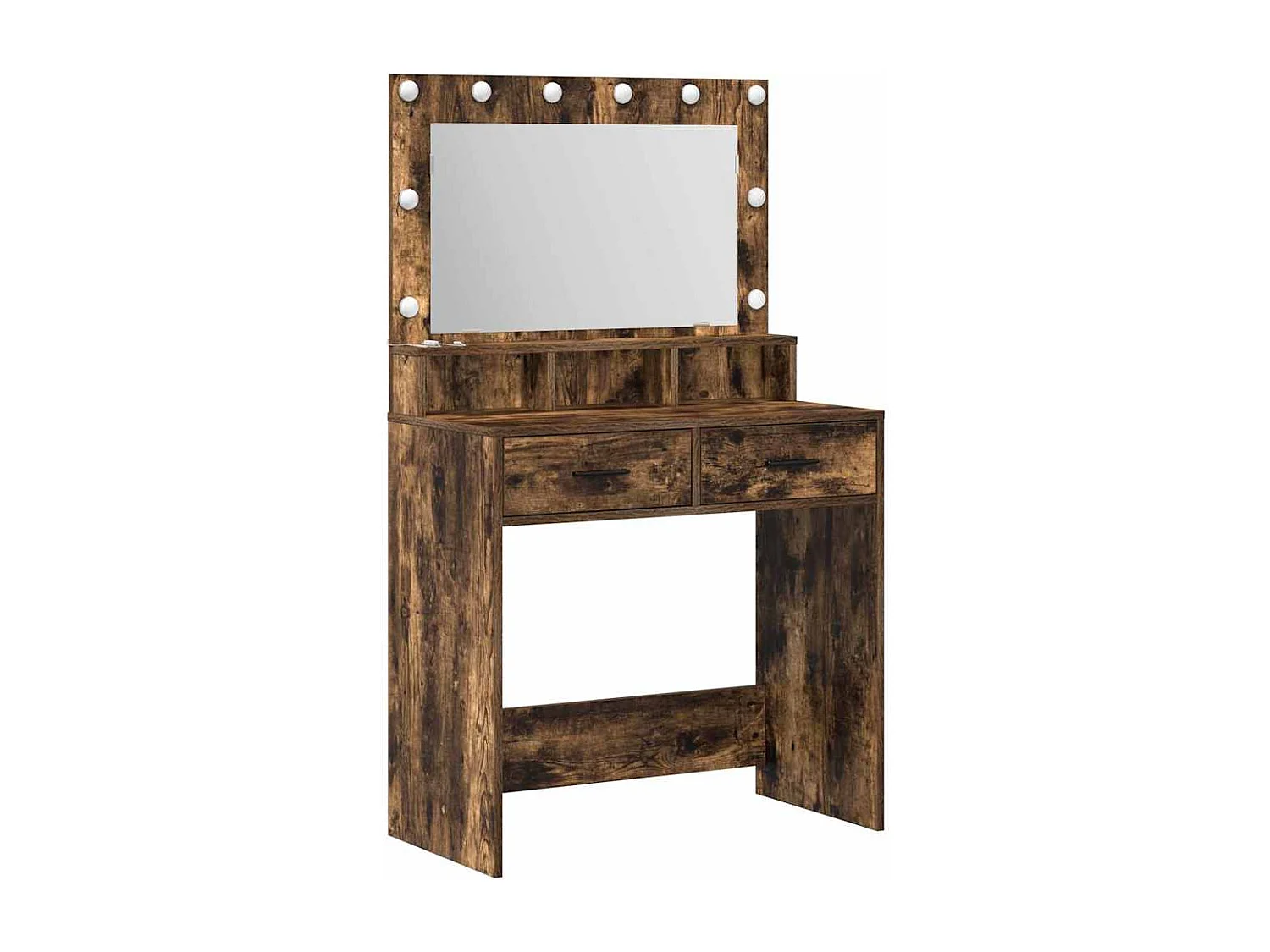 Coiffeuse Chêne fumé 79 x 41 x 135 cm Bois d'ingénierie