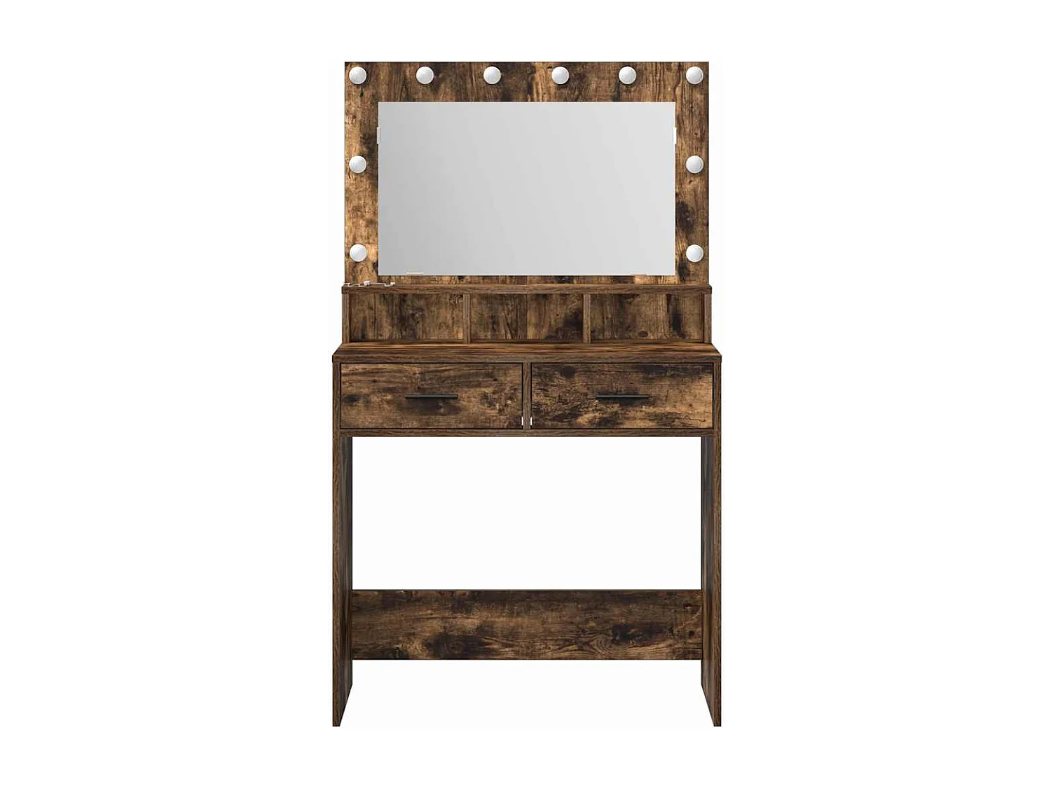 Coiffeuse Chêne fumé 79 x 41 x 135 cm Bois d'ingénierie