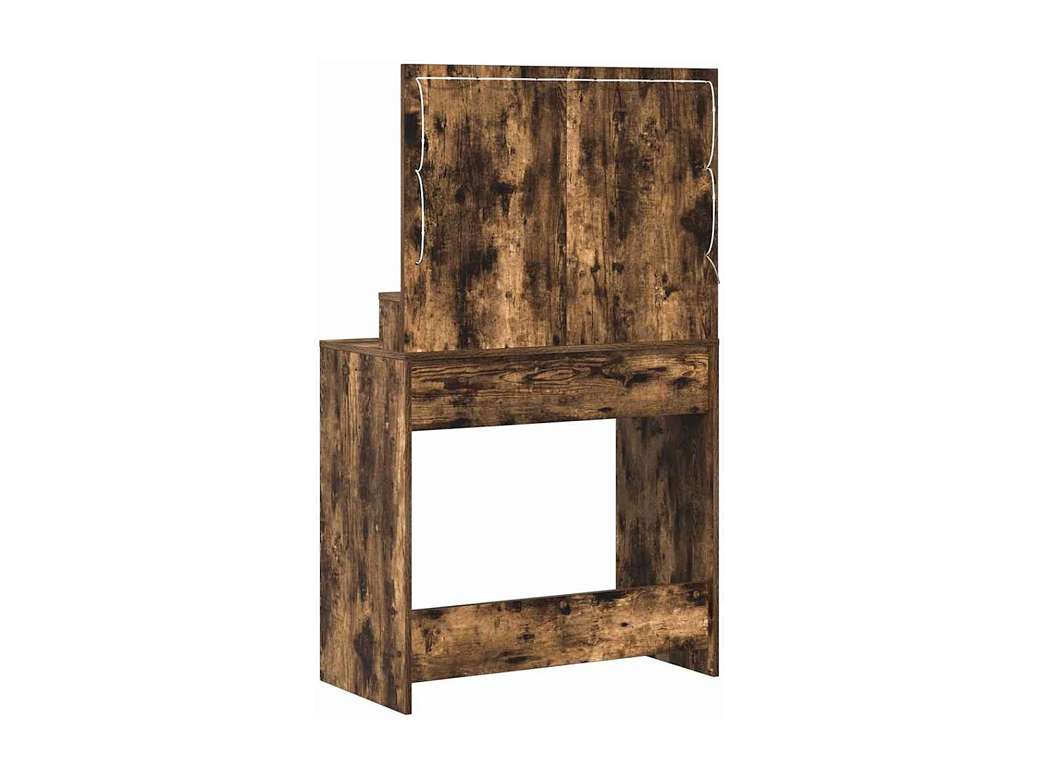 Coiffeuse Chêne fumé 79 x 41 x 135 cm Bois d'ingénierie