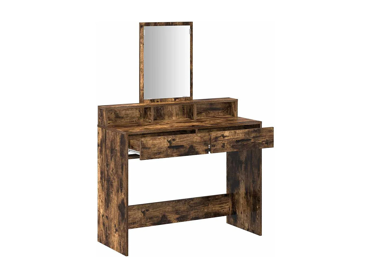 Coiffeuse Chêne fumé 100 x 41 x 140 cm Bois d'ingénierie