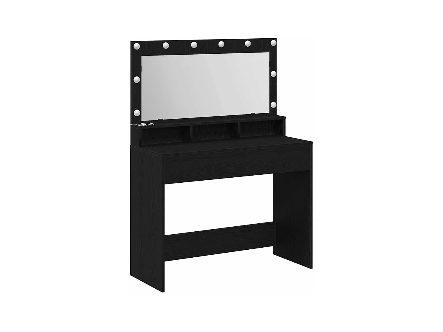 Coiffeuse Chêne noir 100 x 41 x 135 cm Bois d'ingénierie