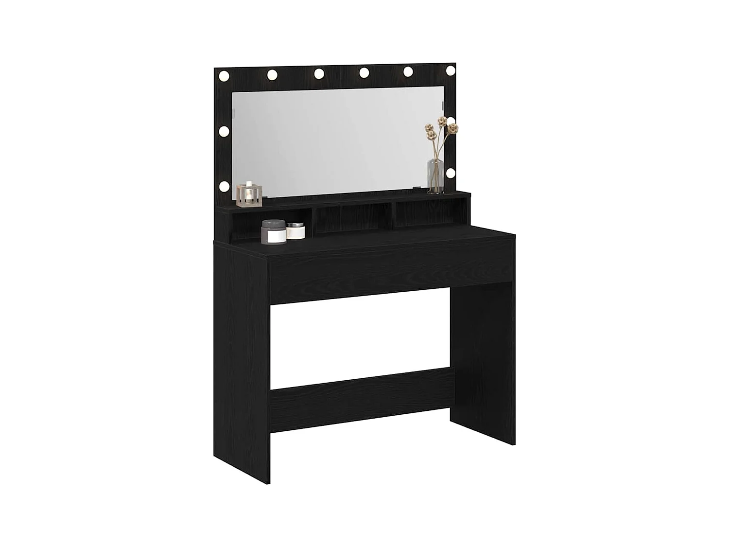 Coiffeuse Chêne noir 100 x 41 x 135 cm Bois d'ingénierie