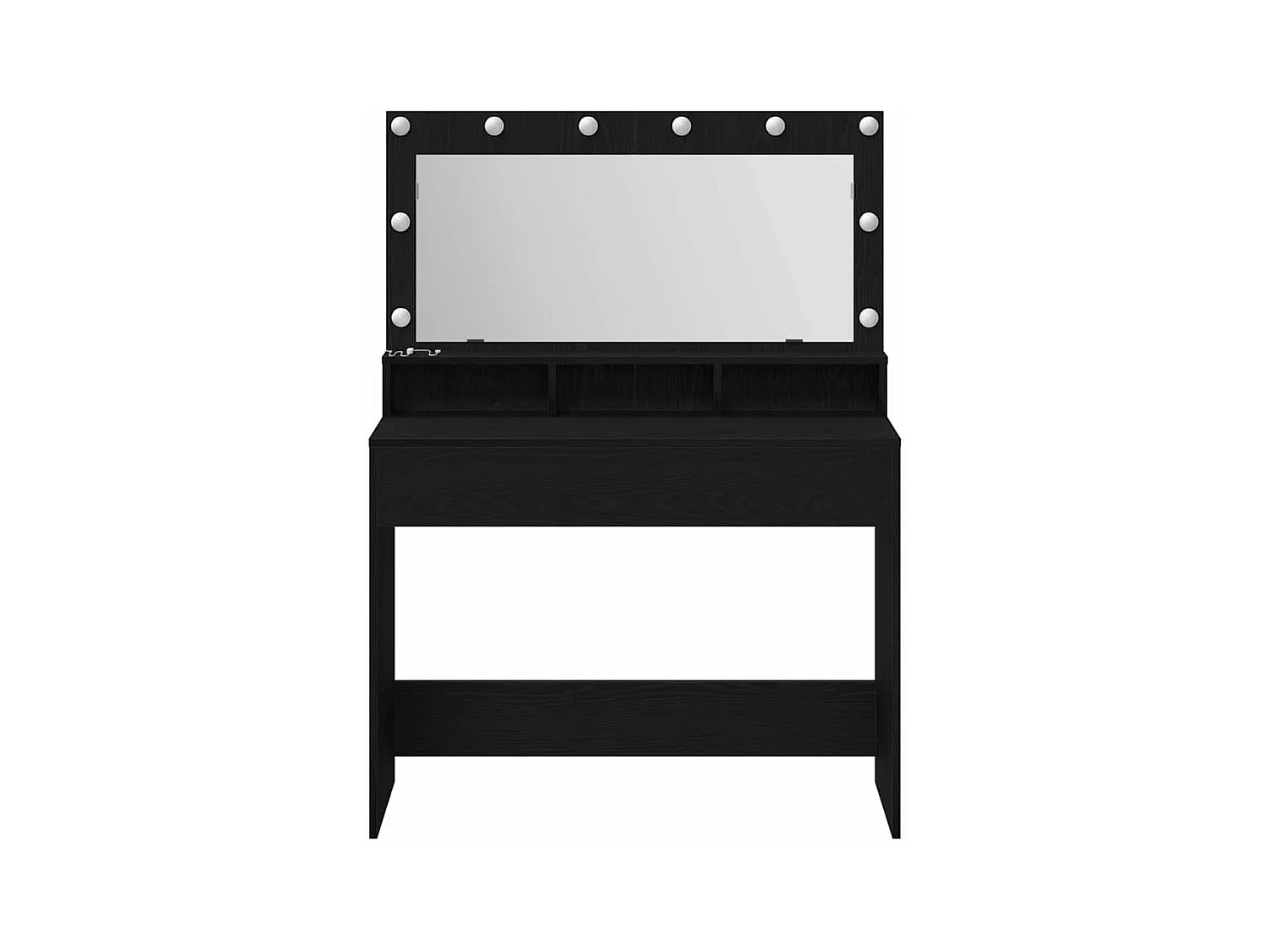 Coiffeuse Chêne noir 100 x 41 x 135 cm Bois d'ingénierie