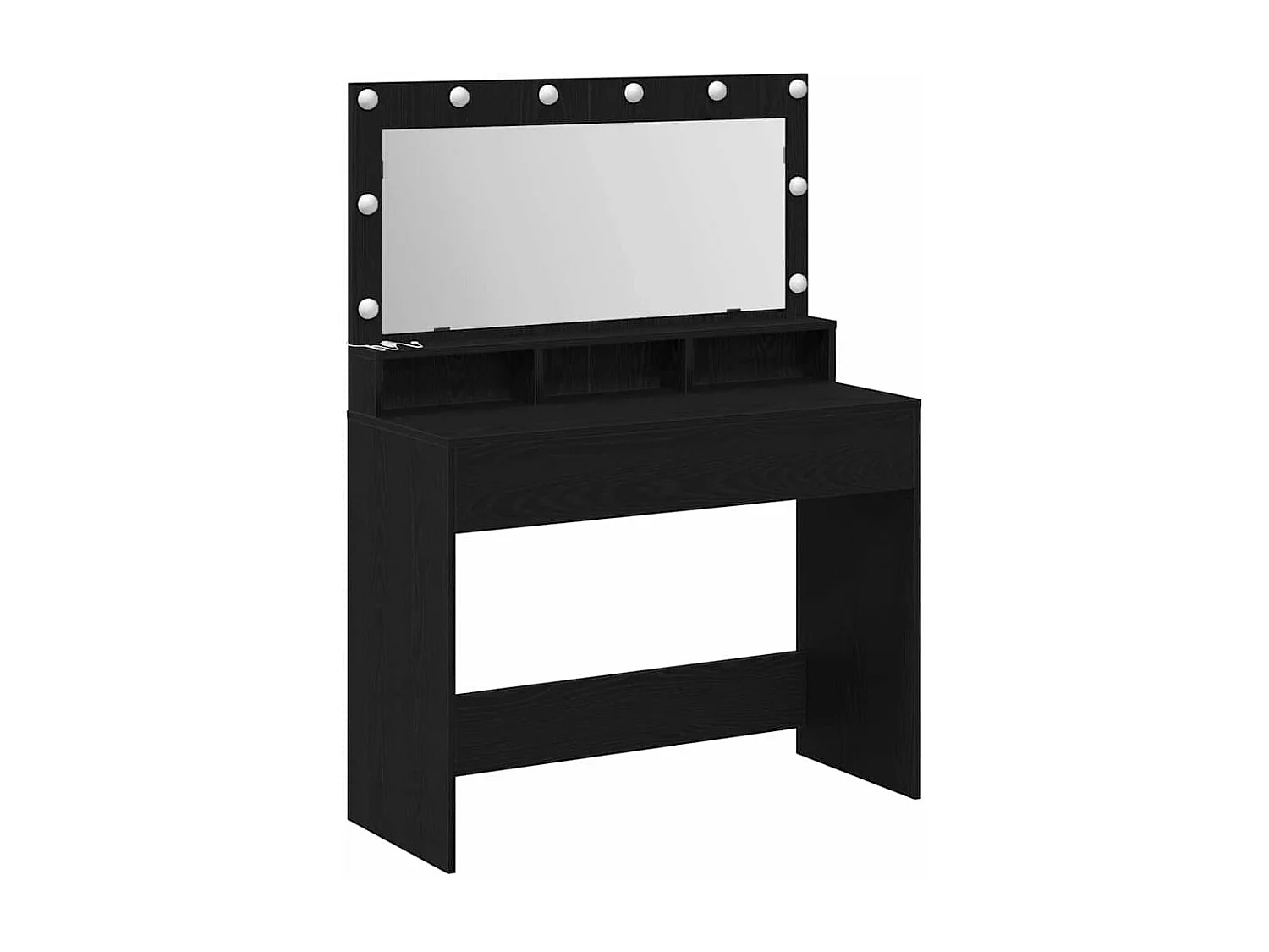 Coiffeuse Chêne noir 100 x 41 x 135 cm Bois d'ingénierie