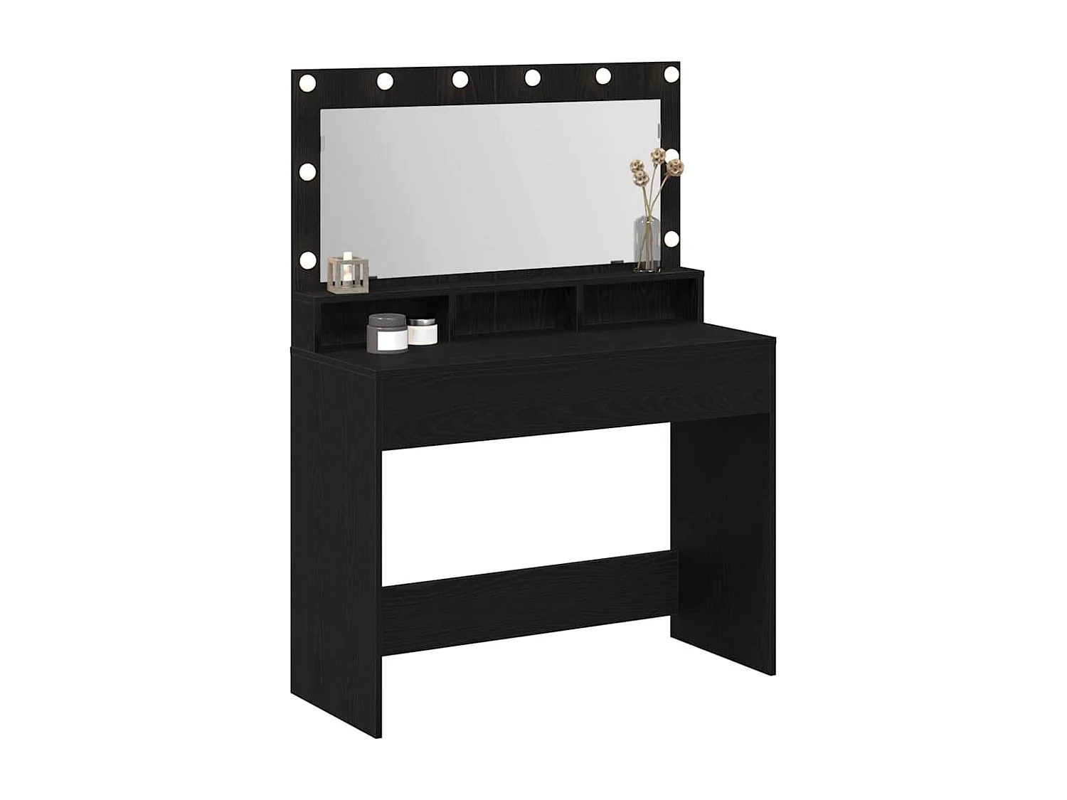 Coiffeuse Chêne noir 100 x 41 x 135 cm Bois d'ingénierie