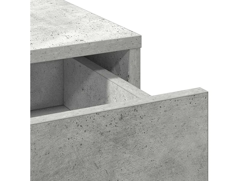 Table de Toilette 3 pcs Gris 50 x 41 x 135 cm Bois d'ingénierie