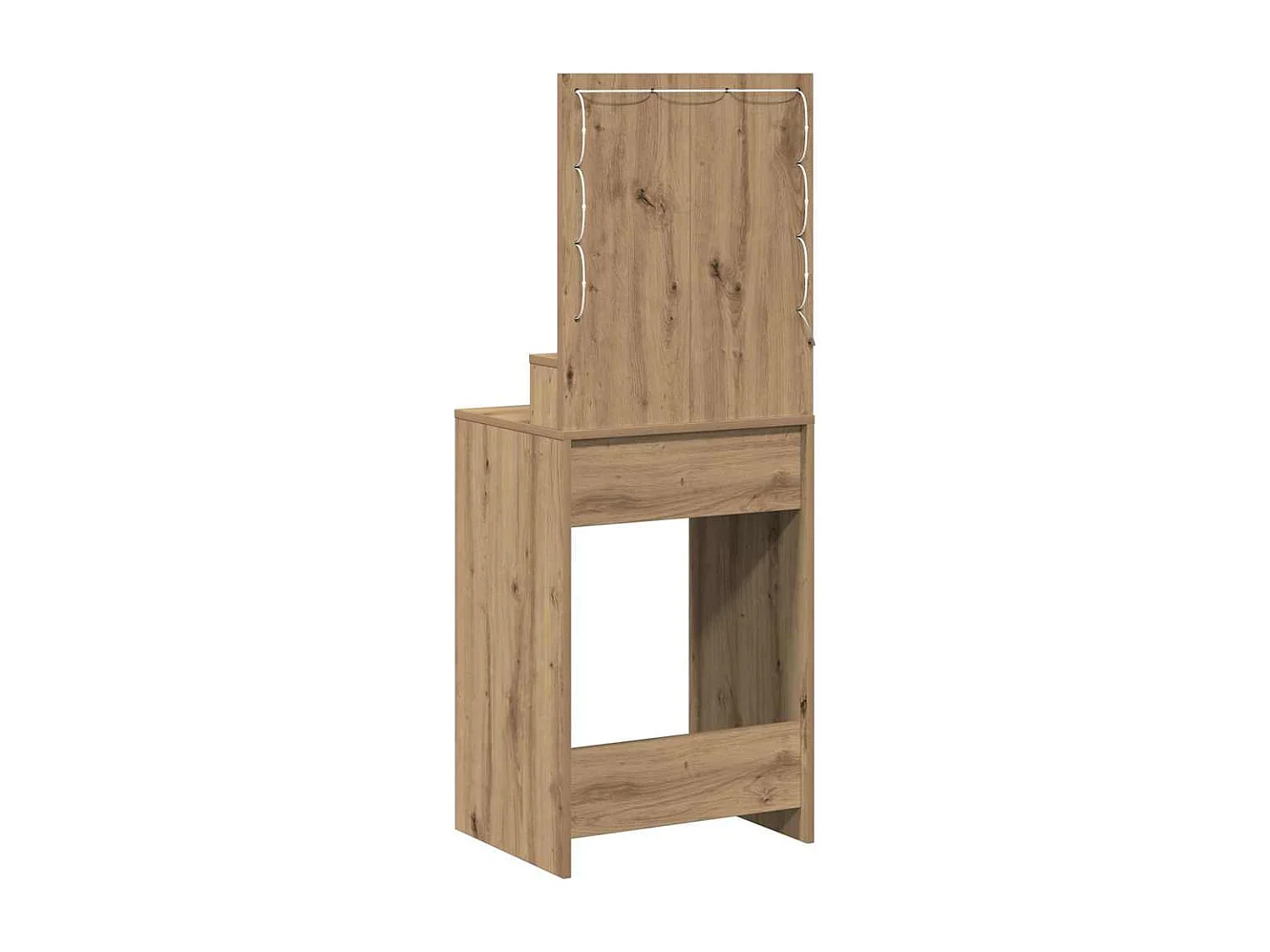 Coiffeuse chêne artisanal 50 x 41 x 135 cm Bois d'ingénierie