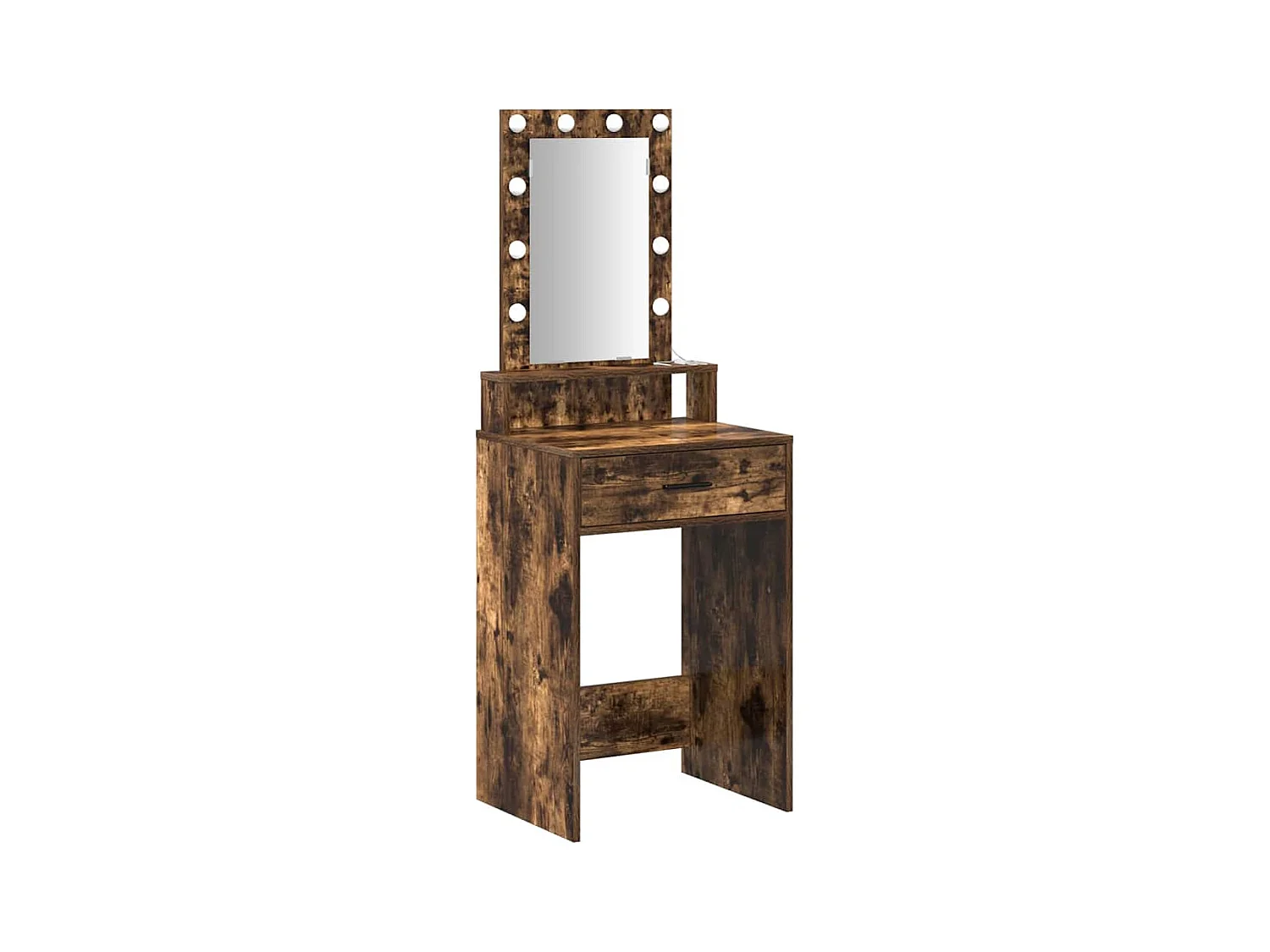 Bruine kaptafel 50 x 41 x 140 cm bewerkt hout