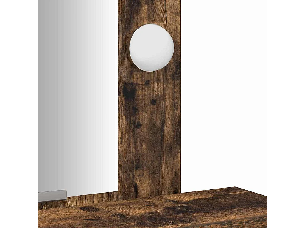Bruine kaptafel 50 x 41 x 140 cm bewerkt hout