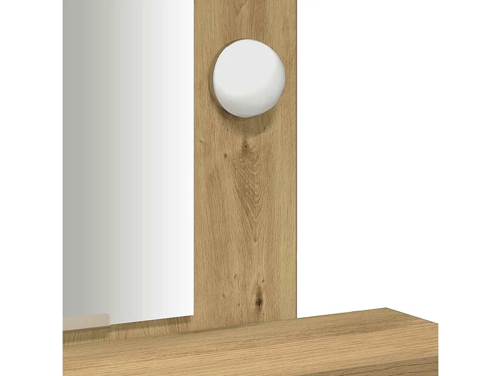 Bruine kaptafel 50 x 41 x 140 cm bewerkt hout