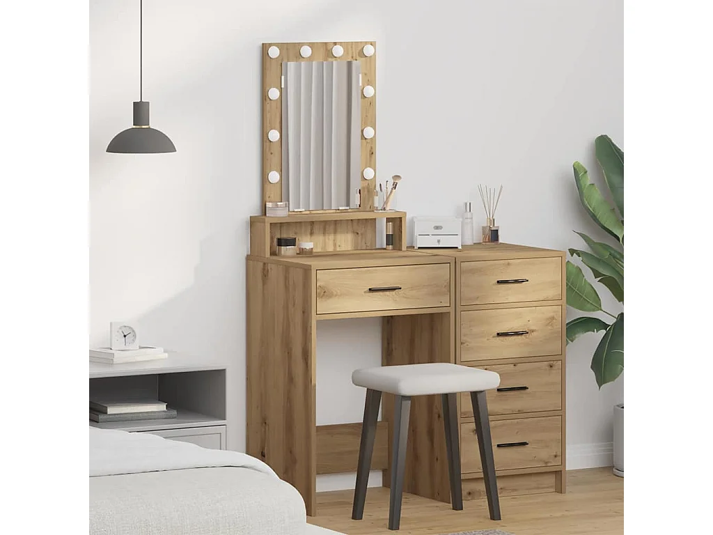 Table de Toilette Marron 50 x 41 x 140 cm Bois d'ingénierie