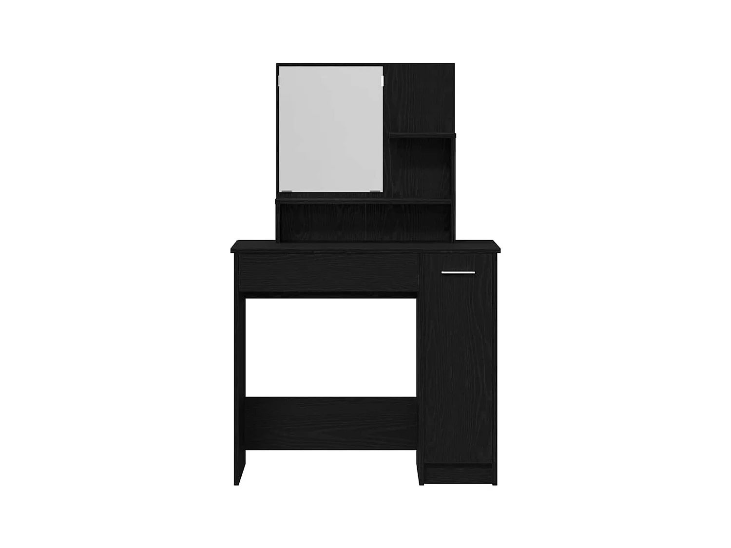 Table de Toilette avec tiroir Chêne noir 86.5 x 35 x 136 cm