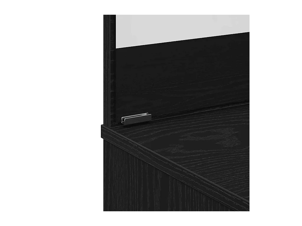 Table de Toilette avec tiroir Chêne noir 86.5 x 35 x 136 cm