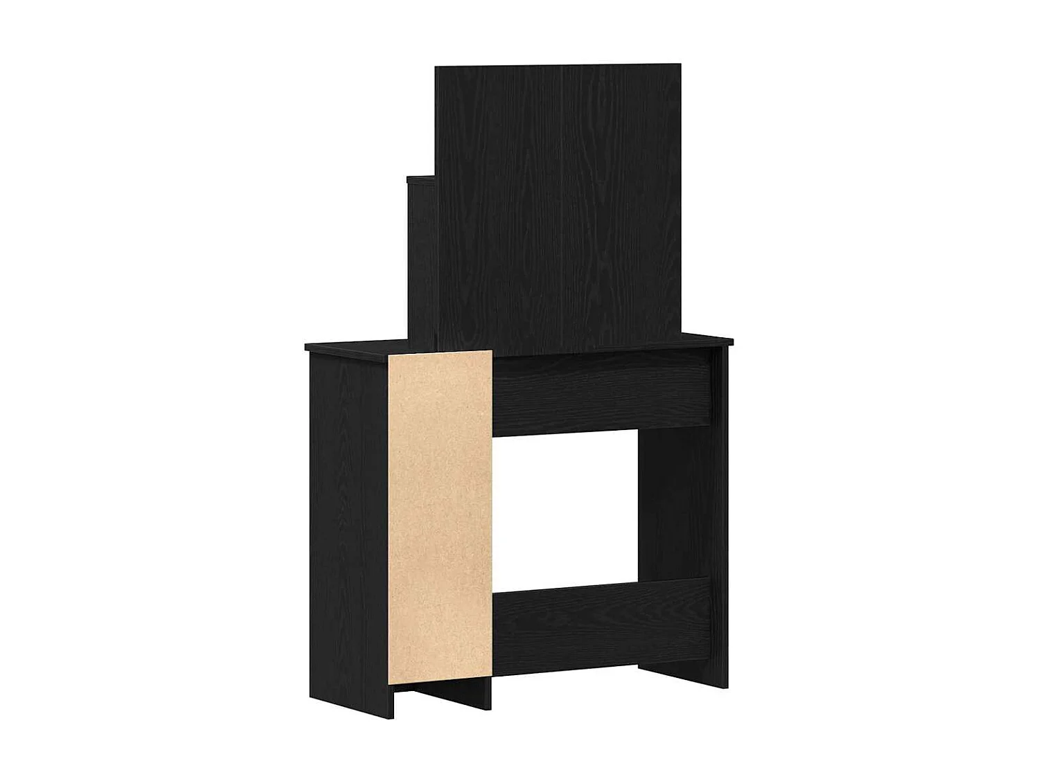 Table de Toilette avec tiroir Chêne noir 86.5 x 35 x 136 cm