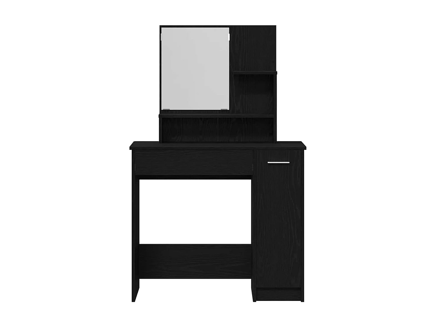 Table de Toilette avec tiroir Chêne noir 86.5 x 35 x 136 cm