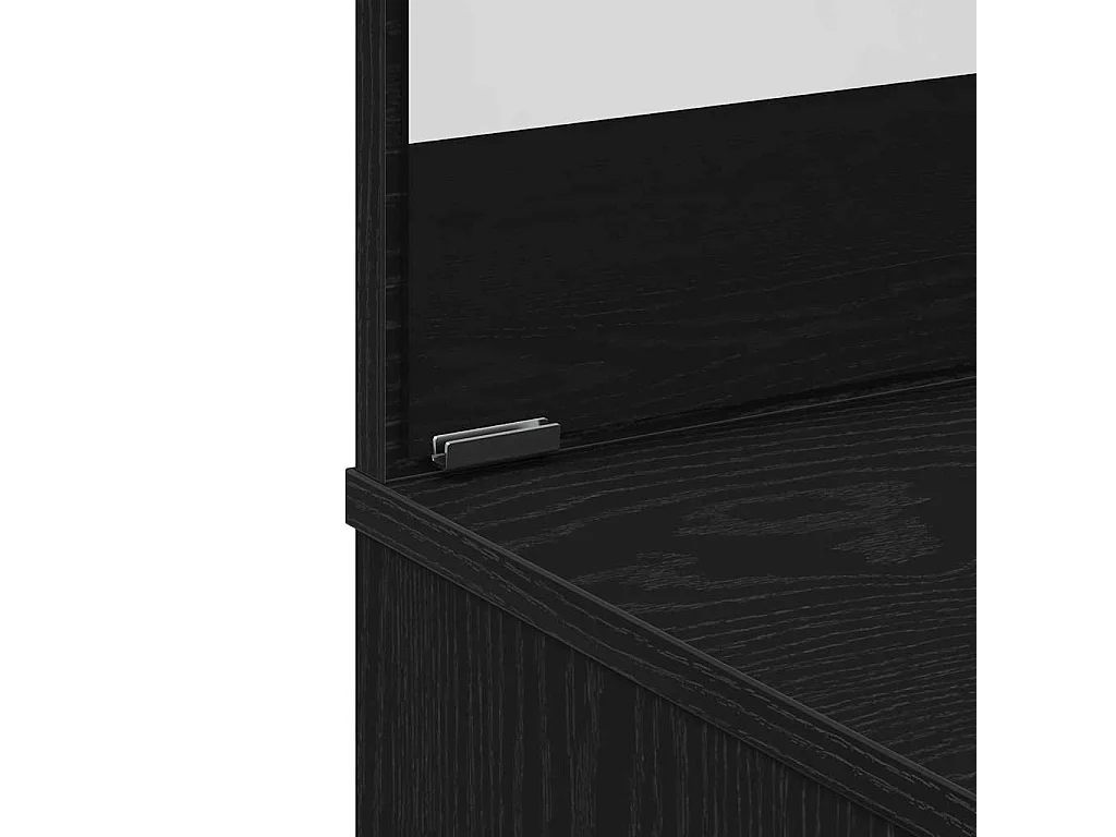 Table de Toilette avec tiroir Chêne noir 86.5 x 35 x 136 cm