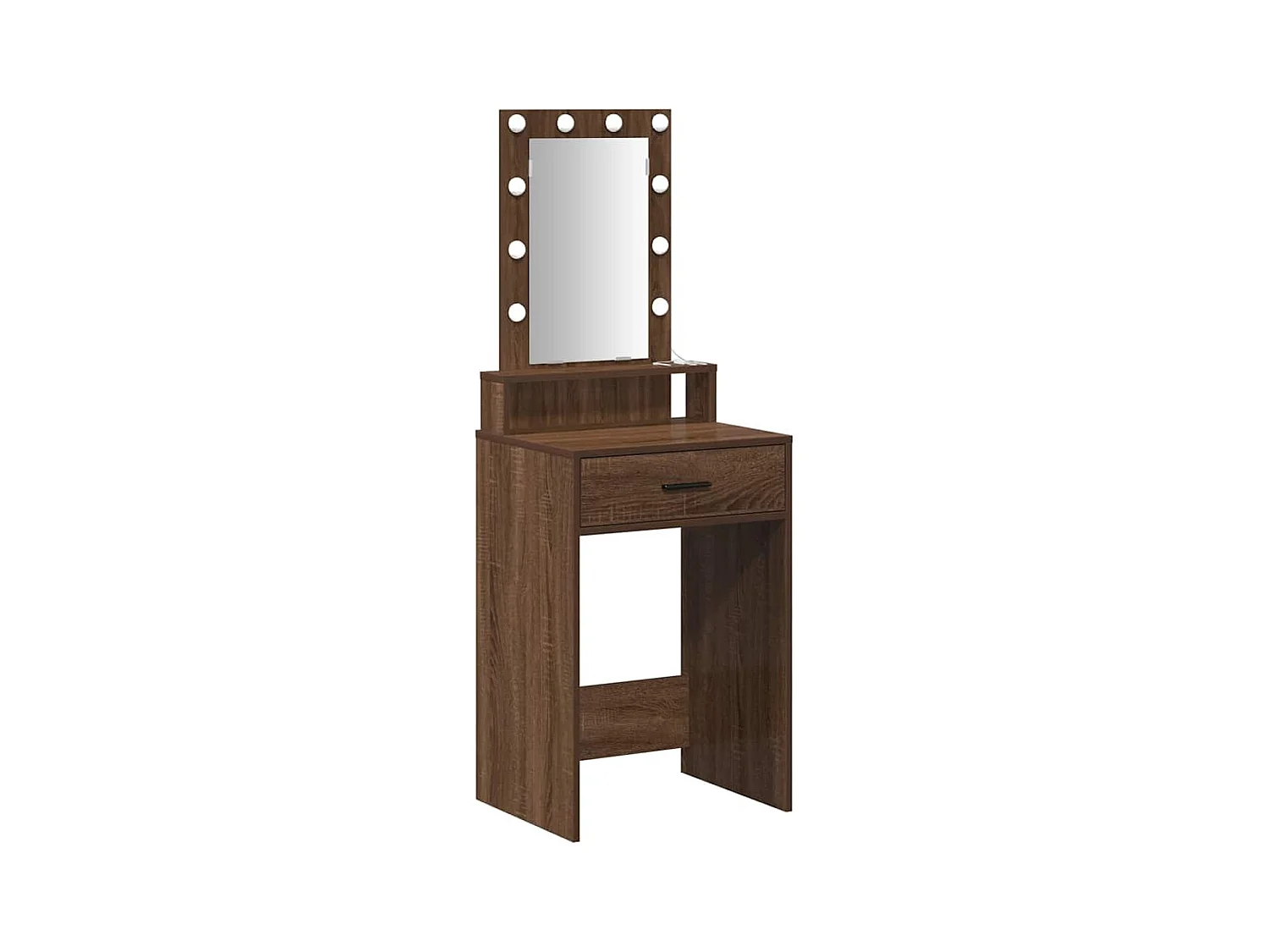 Bruine kaptafel 50 x 41 x 140 cm bewerkt hout