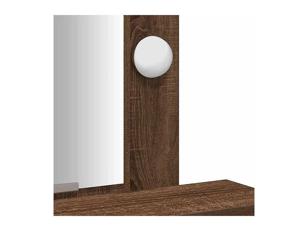 Bruine kaptafel 50 x 41 x 140 cm bewerkt hout