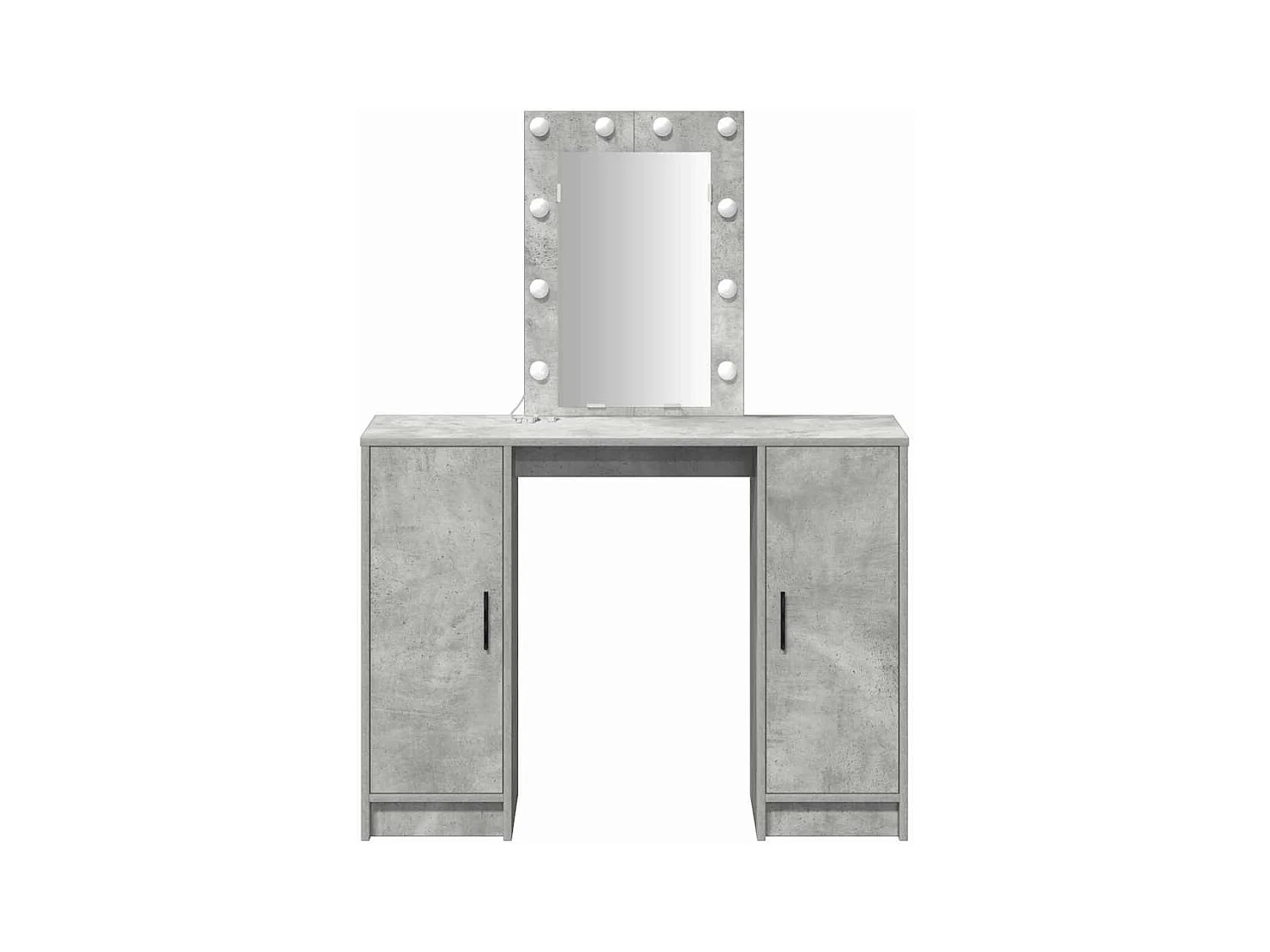 Kaptafel met opbergruimte lichtgrijs 102 x 33 x 135 cm