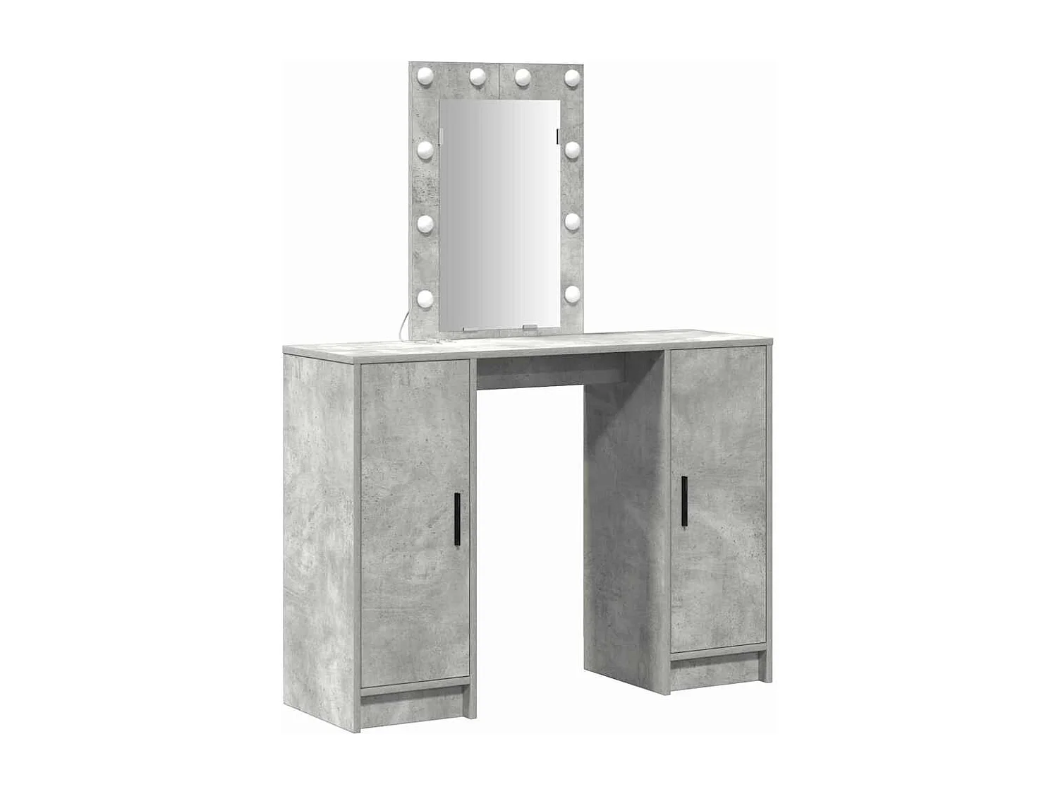 Kaptafel met opbergruimte lichtgrijs 102 x 33 x 135 cm