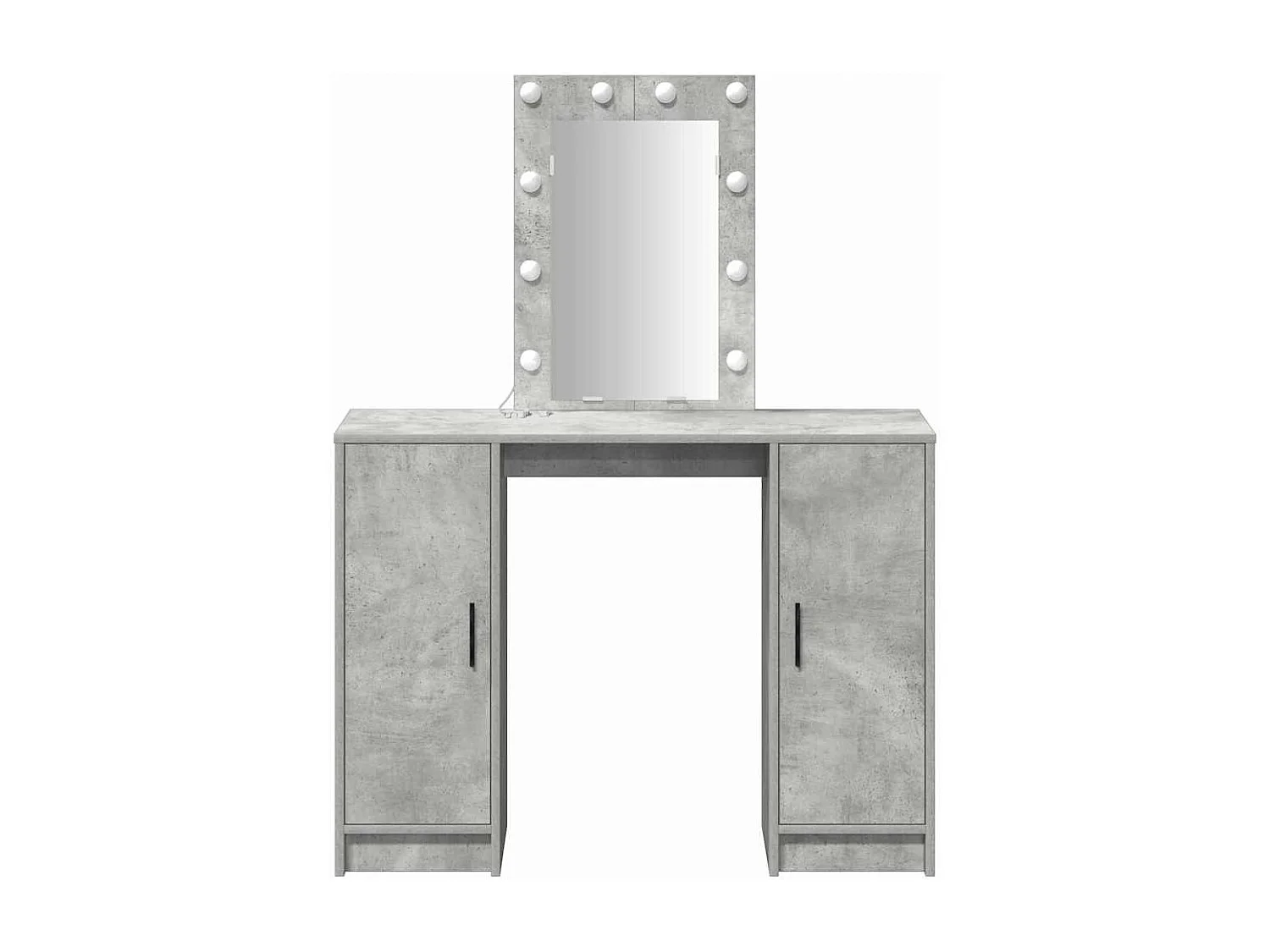 Kaptafel met opbergruimte lichtgrijs 102 x 33 x 135 cm