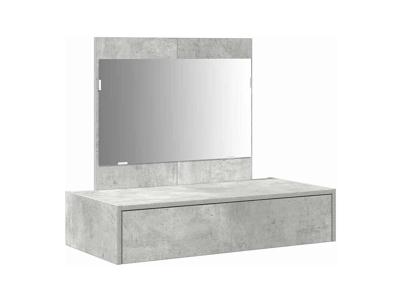 Toletta grigia 83 x 40 x 70 cm in legno ingegnerizzato