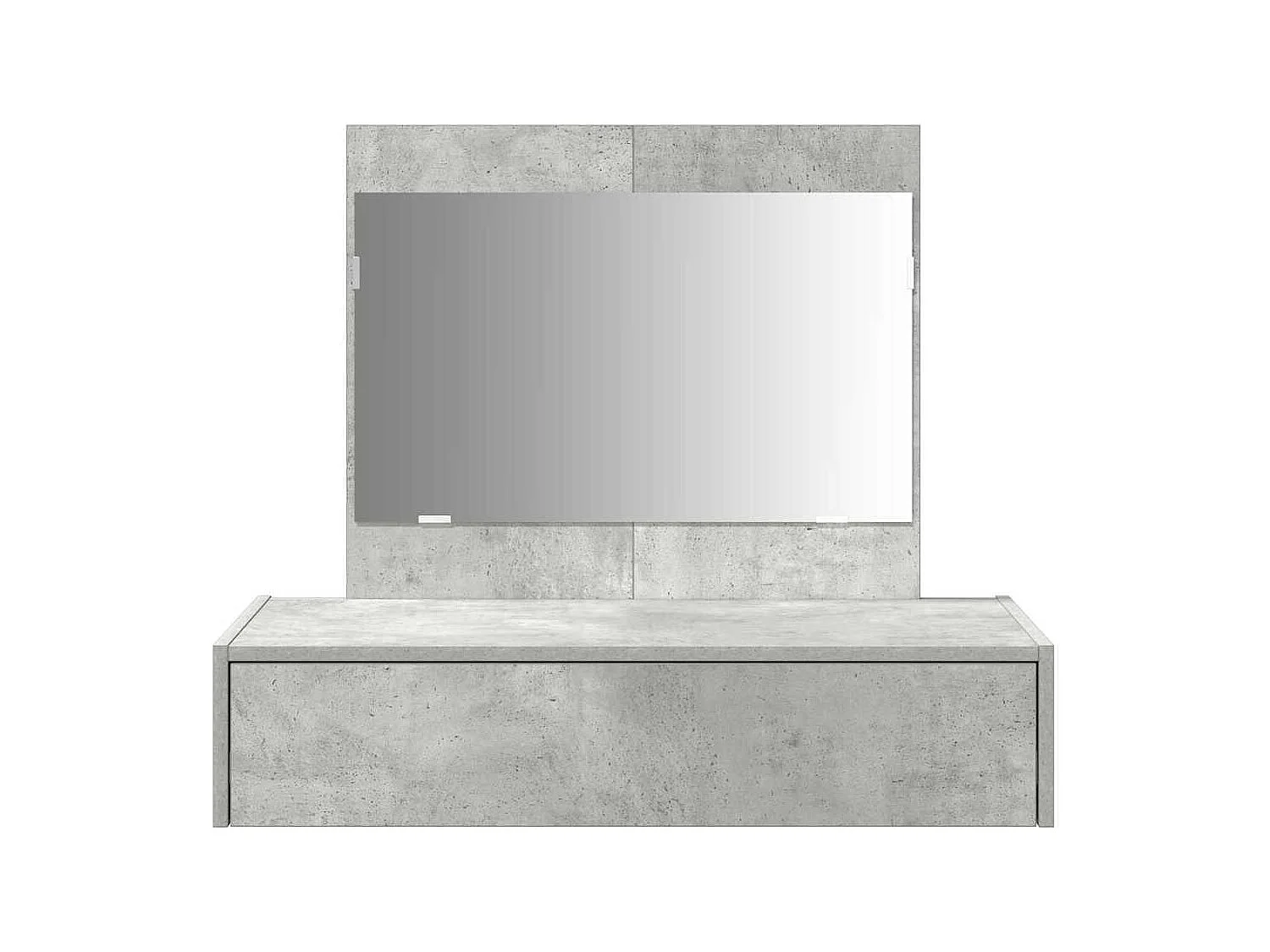 Toletta grigia 83 x 40 x 70 cm in legno ingegnerizzato