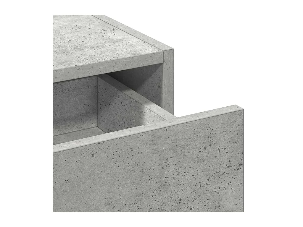 Toletta grigia 83 x 40 x 70 cm in legno ingegnerizzato