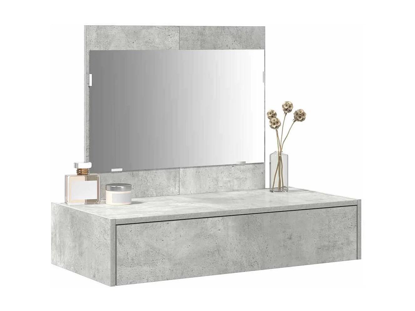 Table de Toilette Gris 83 x 40 x 70 cm Bois d'ingénierie