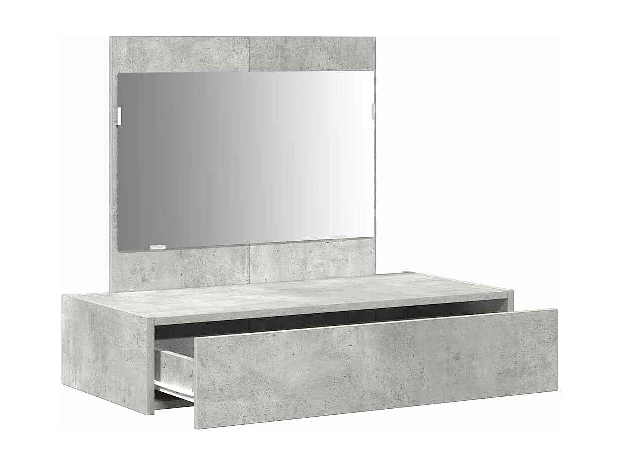 Table de Toilette Gris 83 x 40 x 70 cm Bois d'ingénierie