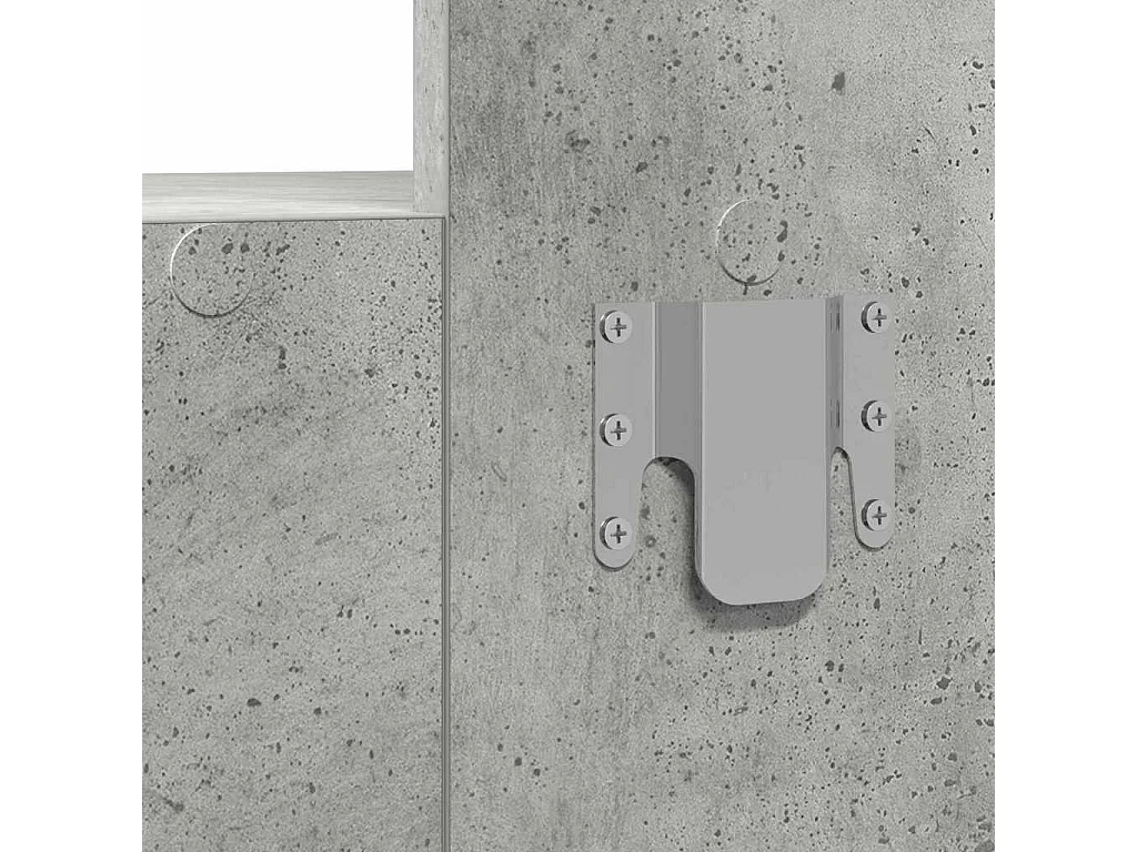 Table de Toilette Gris 83 x 40 x 70 cm Bois d'ingénierie