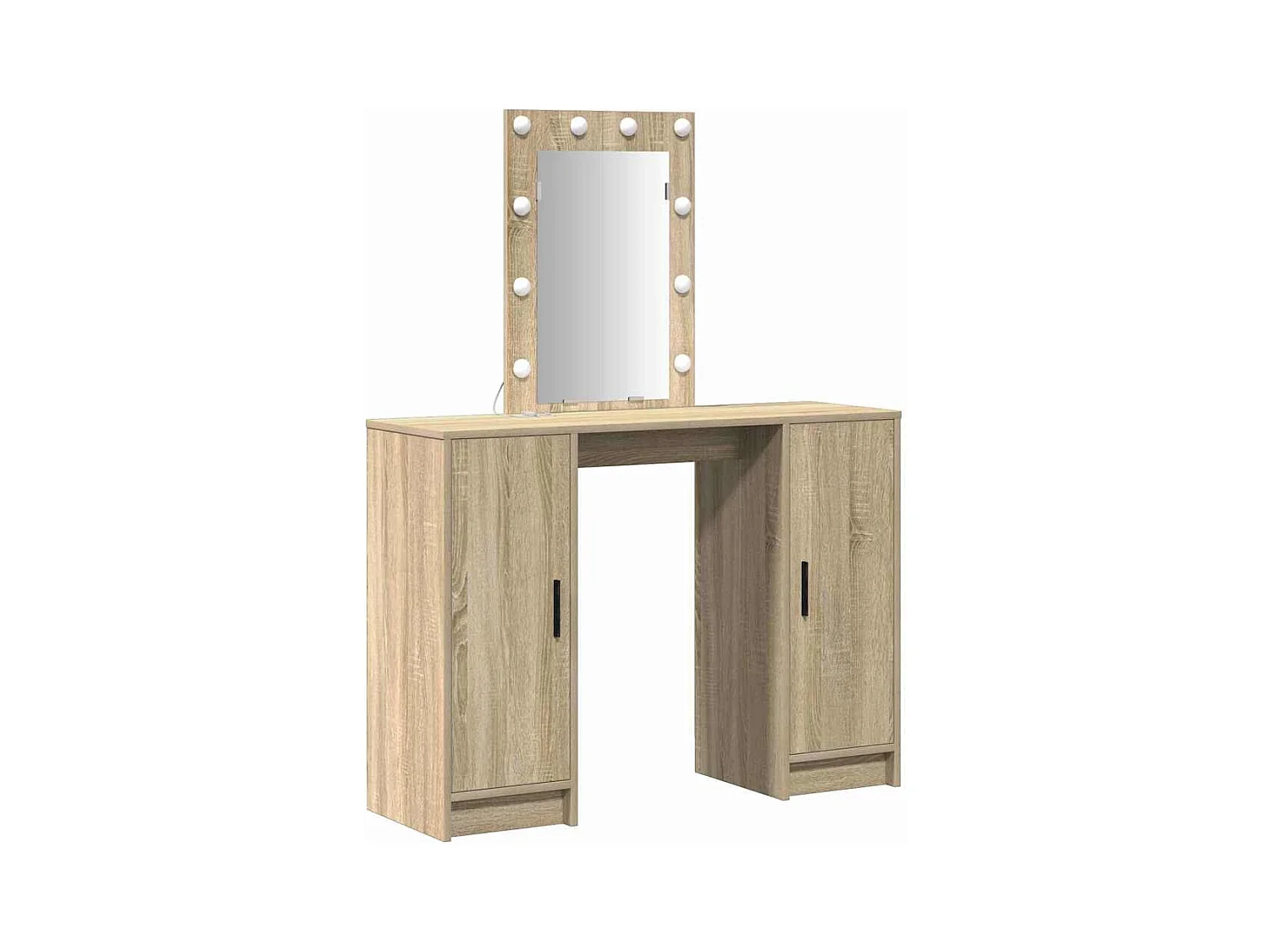 Bruine kaptafel 102 x 33 x 135 cm bewerkt hout