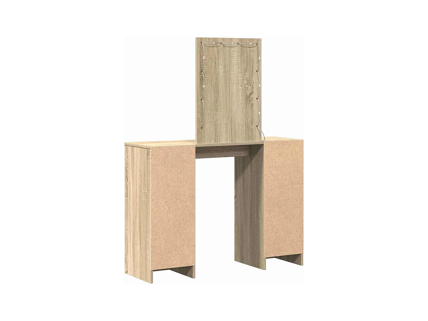 Bruine kaptafel 102 x 33 x 135 cm bewerkt hout