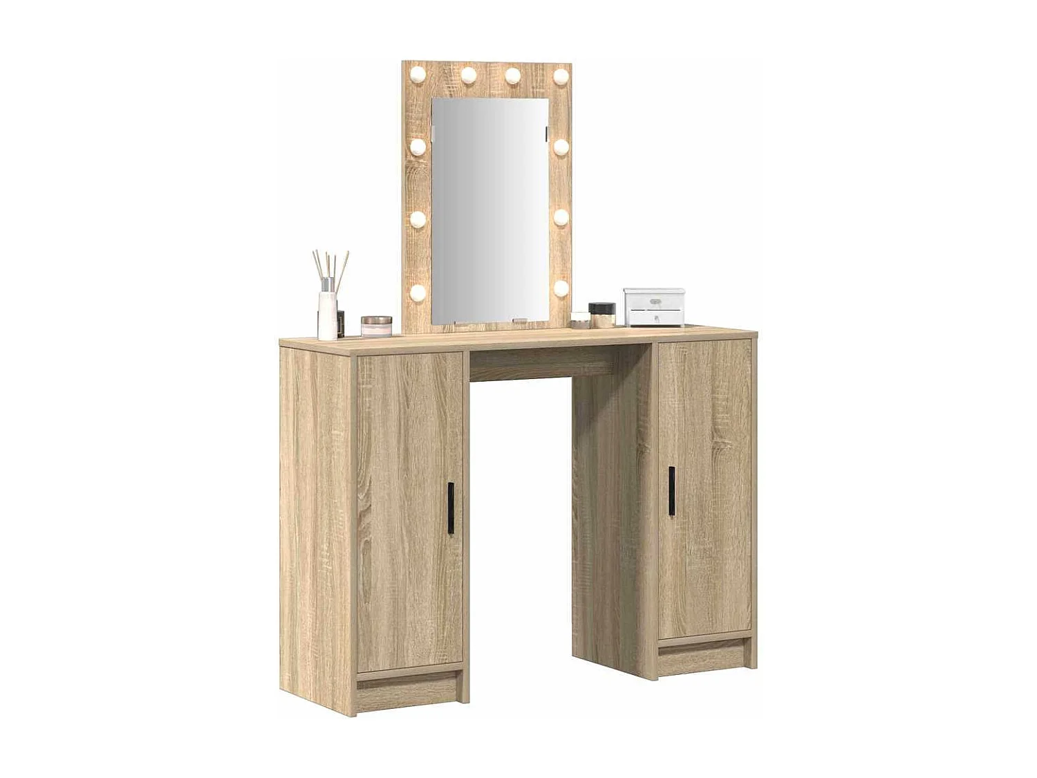 Table de Toilette Marron 102 x 33 x 135 cm Bois d'ingénierie