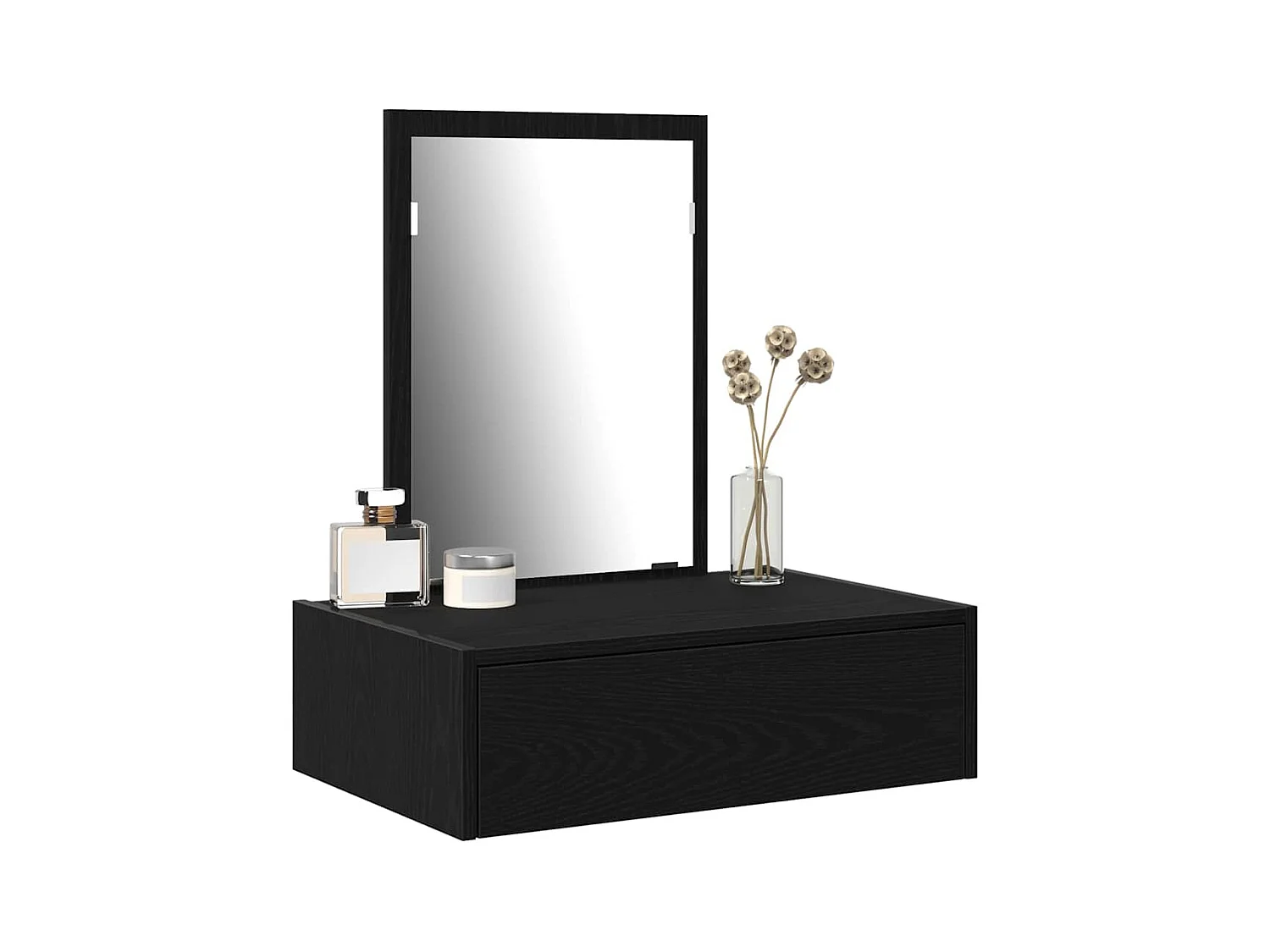 Table de Toilette Noir 60 x 40 x 70 cm Bois d'ingénierie