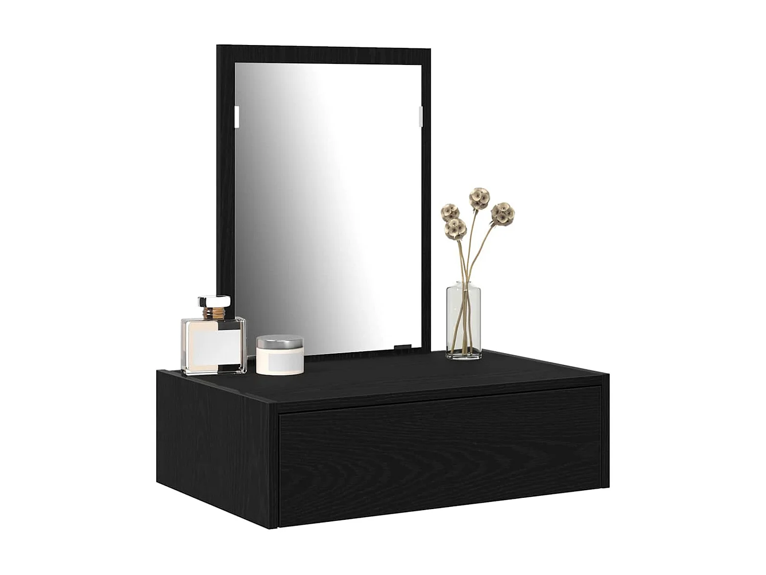 Table de Toilette Noir 60 x 40 x 70 cm Bois d'ingénierie