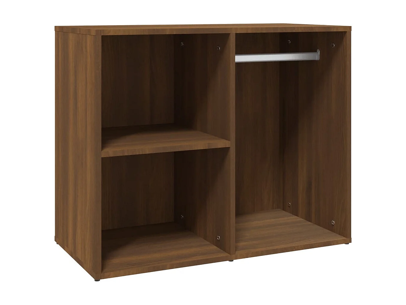 Coiffeuse à LED avec armoires Chêne marron Bois d'ingénierie