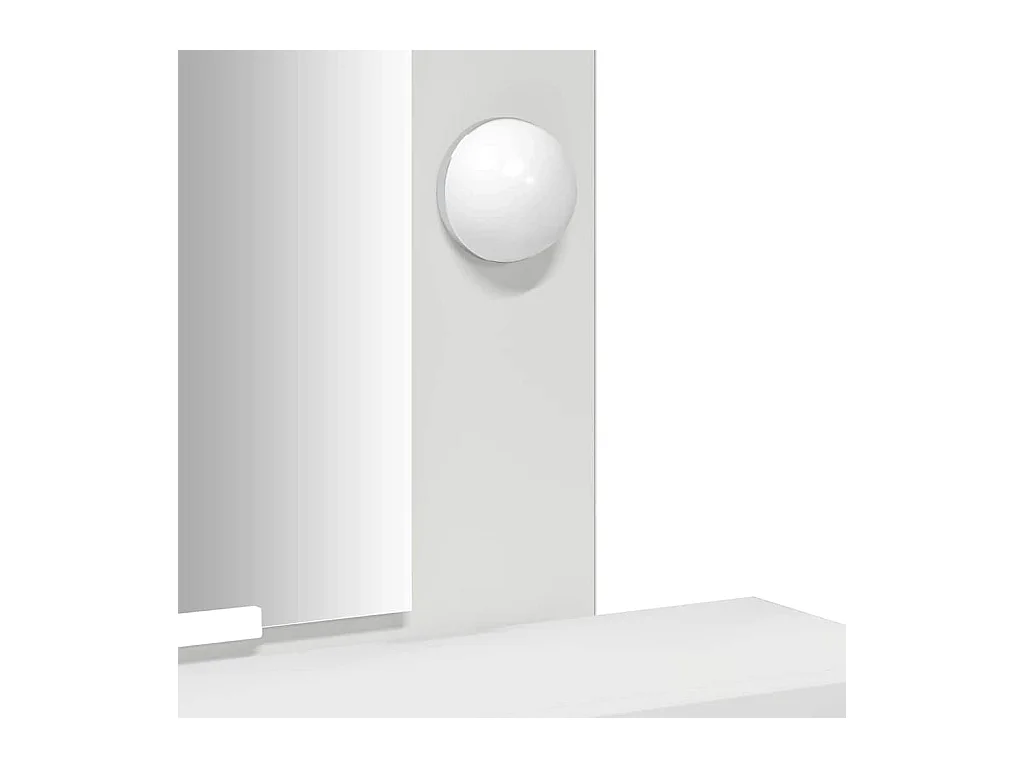 Table de Toilette Blanc 50 x 41 x 140 cm Bois d'ingénierie