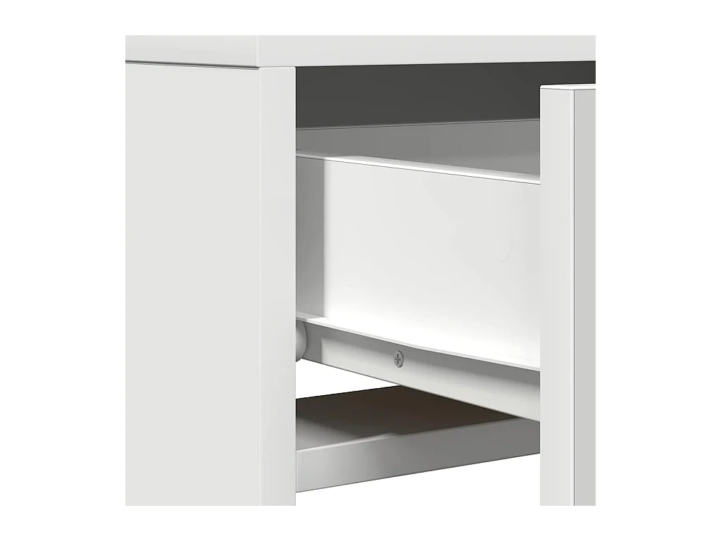 Table de Toilette Blanc 50 x 41 x 140 cm Bois d'ingénierie