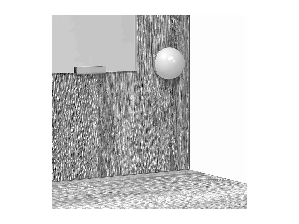 Coiffeuse Gris Sonoma 50 x 41 x 135 cm Bois d'ingénierie