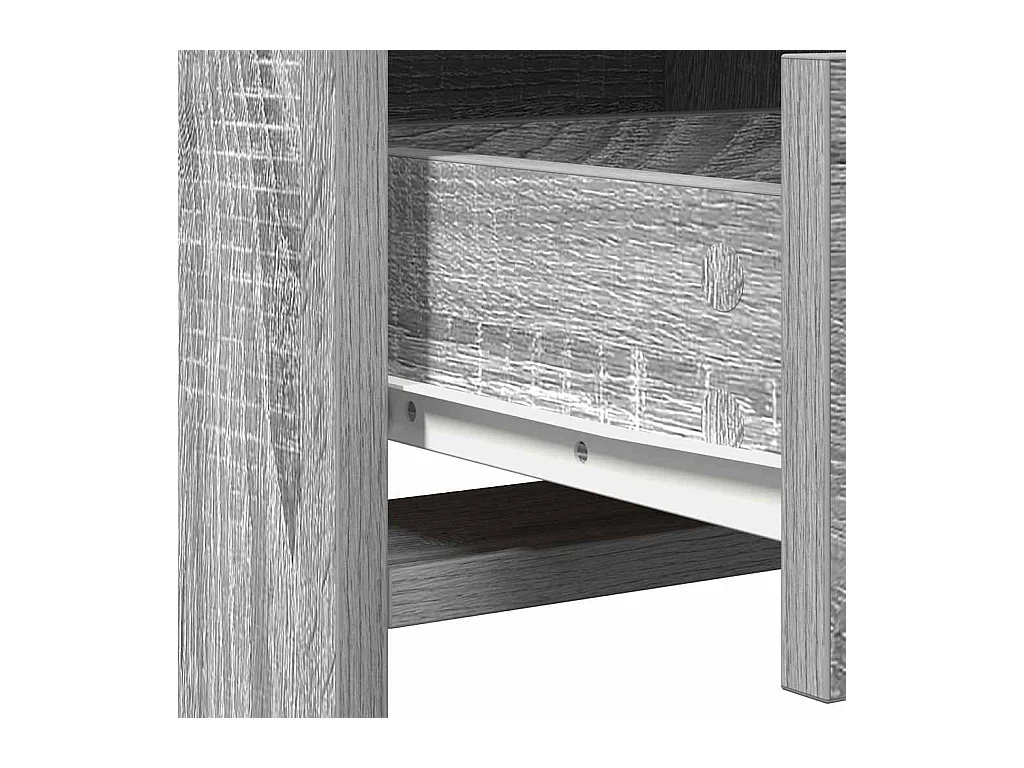 Coiffeuse Gris Sonoma 50 x 41 x 135 cm Bois d'ingénierie