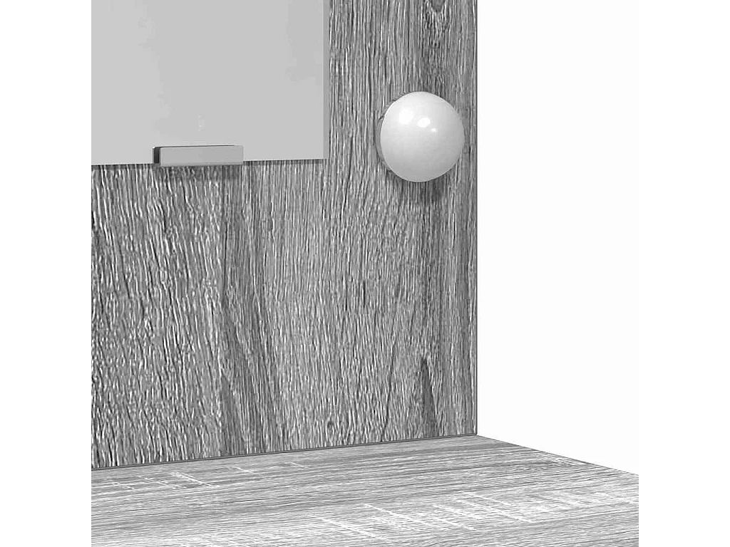 Coiffeuse Gris Sonoma 50 x 41 x 135 cm Bois d'ingénierie