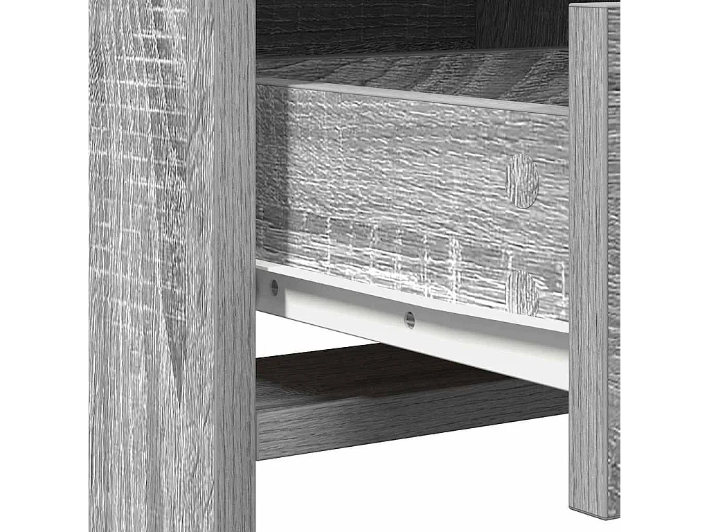 Coiffeuse Gris Sonoma 50 x 41 x 135 cm Bois d'ingénierie